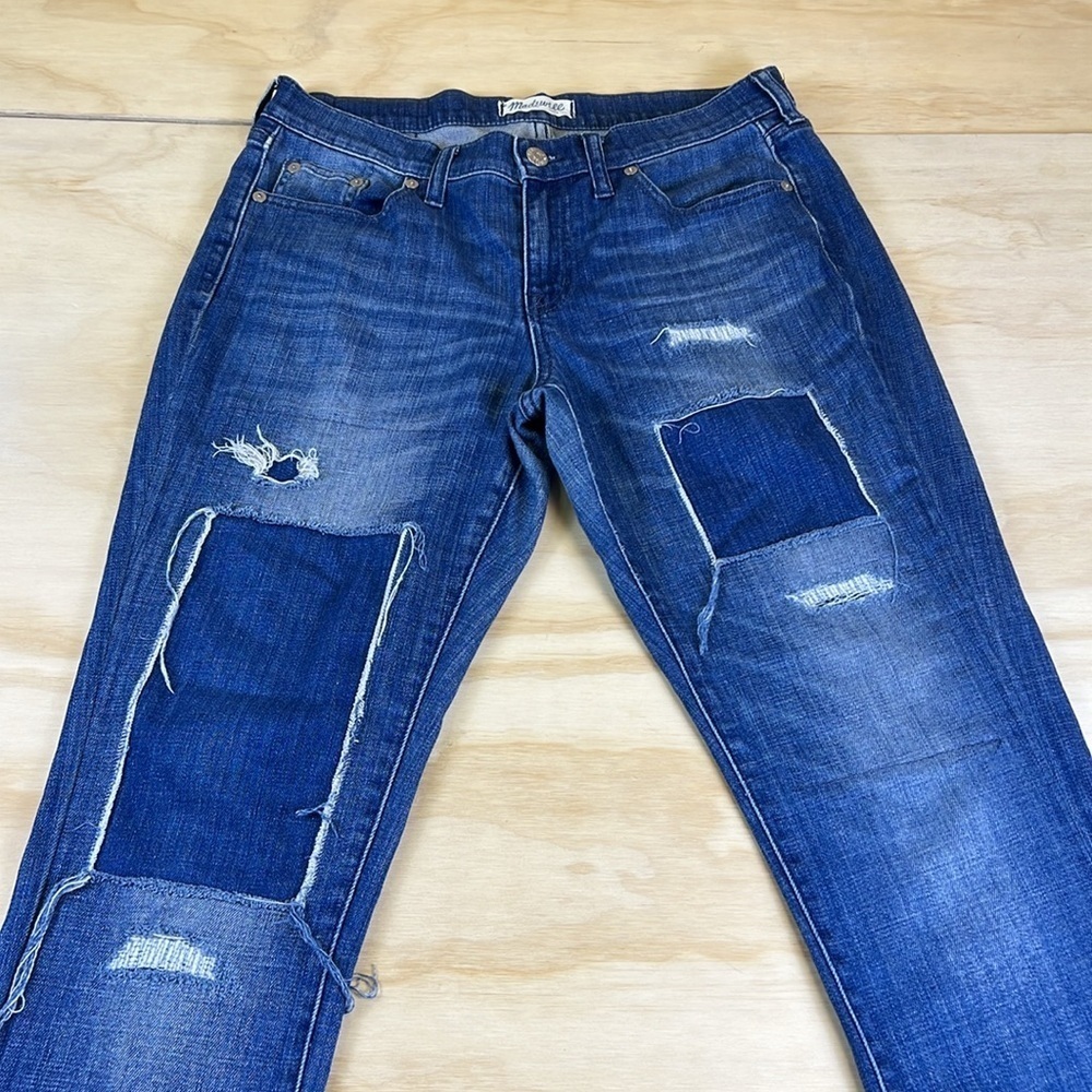Madewell The Slim Boyjean Patched-Up Edition Size 28 - Picture 2 of 14